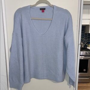 Vince Camuto Pullover Sweater V-Neck /Dolman Sleeve in Light Blue | XL